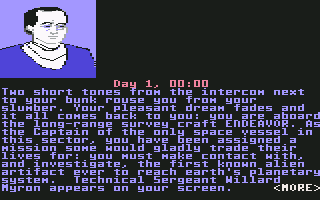 Rendezvous with Rama screenshot 3 for Commodore 64